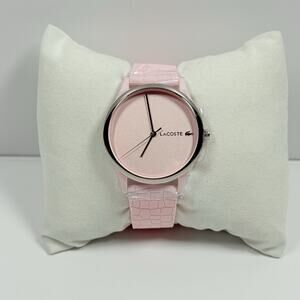 Lacoste 2001248 Crocodelle Pink Dial Pink Silicone Band Women’s Watch
